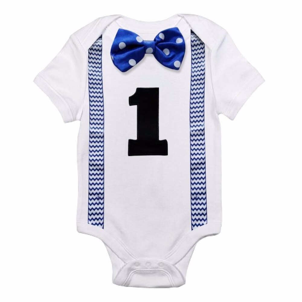 Cakesmash outfit kleding jongen - blauw