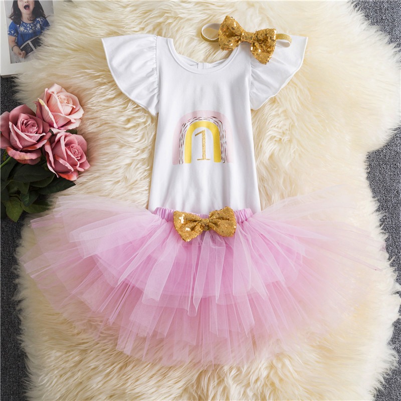 Cakesmash outfit kleding - Regenboog &apos;1&apos;